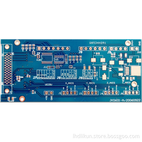 4-Layer Printed Circuit Board with Blue Slodermask (NTC00056)